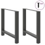 Patas de mesa de centro antracita 2 uds 80x(72-73) cm acero de , Patas para mesas - Ref: Foro24-4013314, Precio: 93,16 €, Des...