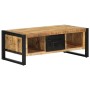 Mesa de centro de madera maciza de mango rugosa 90x50x36 cm de , Mesas de centro - Ref: Foro24-4013555, Precio: 190,39 €, Des...