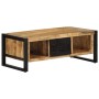 Mesa de centro de madera maciza de mango rugosa 90x50x36 cm de , Mesas de centro - Ref: Foro24-4013555, Precio: 190,39 €, Des...