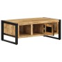 Mesa de centro de madera maciza de mango rugosa 90x50x36 cm de , Mesas de centro - Ref: Foro24-4013555, Precio: 190,39 €, Des...