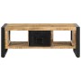 Mesa de centro de madera maciza de mango rugosa 90x50x36 cm de , Mesas de centro - Ref: Foro24-4013555, Precio: 190,39 €, Des...