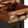 Mesitas de noche 2 uds multicolor madera maciza rugosa mango de , Mesitas de noche - Ref: Foro24-4013562, Precio: 222,30 €, D...
