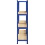 Estanterías de 4 baldas 2 uds madera contrachapada y acero azul de , Estanterías industriales - Ref: Foro24-4016935, Precio: ...