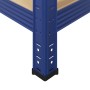 Estantería almacenaje 5 niveles azul madera ingeniería acero de , Estanterías industriales - Ref: Foro24-4016940, Precio: 42,...