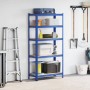 Estantería almacenaje 5 niveles azul madera ingeniería acero de , Estanterías industriales - Ref: Foro24-4016949, Precio: 48,...