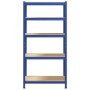 Estantería almacenaje 5 niveles azul madera ingeniería acero de , Estanterías industriales - Ref: Foro24-4016949, Precio: 48,...