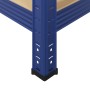 Estantería almacenaje 5 niveles azul madera ingeniería acero de , Estanterías industriales - Ref: Foro24-4016949, Precio: 48,...