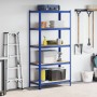 Estantería almacenaje 5 niveles azul madera ingeniería acero de , Estanterías industriales - Ref: Foro24-4016961, Precio: 62,...