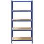 Estantería almacenaje 5 niveles azul madera ingeniería acero de , Estanterías industriales - Ref: Foro24-4016961, Precio: 62,...