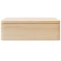 Caja de madera con tapa y asas madera maciza pino 40x30x13 cm de , Cestas para almacenaje - Ref: Foro24-4017391, Precio: 32,5...