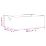 Caja de madera con asas madera maciza pino 40x30x13 cm de , Cestas para almacenaje - Ref: Foro24-4017393, Precio: 28,04 €, De...