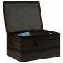 Caja de madera con tapa y asas madera maciza pino 40x30x23 cm de , Cestas para almacenaje - Ref: Foro24-4017398, Precio: 47,2...