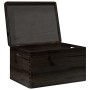 Caja de madera con tapa y asas madera maciza pino 40x30x23 cm de , Cestas para almacenaje - Ref: Foro24-4017398, Precio: 47,2...