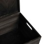 Caja de madera con tapa y asas madera maciza pino 40x30x23 cm de , Cestas para almacenaje - Ref: Foro24-4017398, Precio: 47,2...