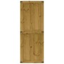Puerta de granero CORONA madera maciza pino 80x210 cm de , Puertas - Ref: Foro24-4103416, Precio: 194,93 €, Descuento: %