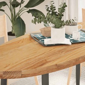 Tablero de mesa ovalado madera maciza de roble 140x60x4 cm de , Tableros para mesas - Ref: Foro24-4009052, Precio: 178,62 €, ...