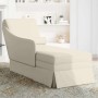 Chaise longue respaldo reposabrazos derecho terciopelo crema de , Divanes - Ref: Foro24-4009789, Precio: 152,38 €, Descuento: %