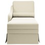 Chaise longue respaldo reposabrazos derecho terciopelo crema de , Divanes - Ref: Foro24-4009789, Precio: 152,38 €, Descuento: %