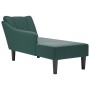 Chaise longue con reposabrazos derecho terciopelo oscuro de , Divanes - Ref: Foro24-4009794, Precio: 149,04 €, Descuento: %