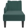 Chaise longue con reposabrazos derecho terciopelo oscuro de , Divanes - Ref: Foro24-4009794, Precio: 149,04 €, Descuento: %