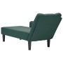 Chaise longue con reposabrazos derecho terciopelo oscuro de , Divanes - Ref: Foro24-4009794, Precio: 149,04 €, Descuento: %