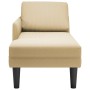 Chaise longue con cojín de tela de pana gris de , Divanes - Ref: Foro24-4009819, Precio: 126,90 €, Descuento: %