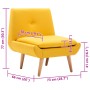 Butaca tapizada de tela amarilla en Sillones | Comprar online en Foru.es