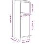 Armario de baño madera contrachapada roble artisan 30x30x95 cm de , Muebles de baño - Ref: Foro24-856062, Precio: 59,52 €, De...