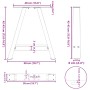 Patas de mesa de centro forma A 2uds acero 50x(42-43) cm de , Patas para mesas - Ref: Foro24-4012835, Precio: 62,10 €, Descue...