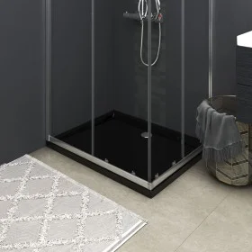 Rectangular black ABS shower tray 70x90 cm by vidaXL, Shower trays - Ref: Foro24-148911, Price: 97,91 €, Discount: %
