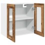 Armario de pared para cocina con puerta cristal envejecida de , Armarios de cocina - Ref: Foro24-856167, Precio: 56,40 €, Des...