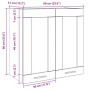 Armario de pared para cocina con puerta cristal envejecida de , Armarios de cocina - Ref: Foro24-856167, Precio: 56,40 €, Des...