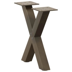 Patas de mesa centro forma X 2uds acero natural 37x(30-31) cm de , Patas para mesas - Ref: Foro24-4012875, Precio: 46,25 €, D...