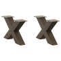 Patas de mesa centro forma X 2uds acero natural 50x(30-31) cm de , Patas para mesas - Ref: Foro24-4012939, Precio: 81,36 €, D...