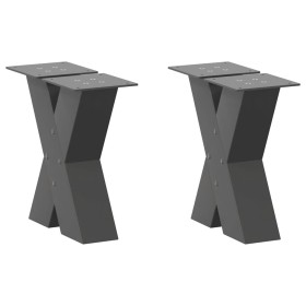 Patas de mesa centro forma X 2uds acero antracita 30x(30-31) cm de , Patas para mesas - Ref: Foro24-4012930, Precio: 76,44 €,...
