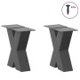 Patas de mesa centro forma X 2uds acero antracita 30x(30-31) cm de , Patas para mesas - Ref: Foro24-4012930, Precio: 76,44 €,...
