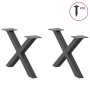 Patas de mesa centro forma X 2uds acero antracita 60x(30-31) cm de , Patas para mesas - Ref: Foro24-4012882, Precio: 63,78 €,...