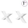 Patas de mesa de centro forma X 2uds acero blanco 70x(30-31) cm de , Patas para mesas - Ref: Foro24-4012945, Precio: 92,43 €,...