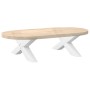 Patas de mesa de centro forma X 2uds acero blanco 70x(30-31) cm de , Patas para mesas - Ref: Foro24-4012945, Precio: 92,43 €,...