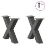 Patas para mesa de centro en forma de X 2 uds antracita acero de , Patas para mesas - Ref: Foro24-4012958, Precio: 90,21 €, D...