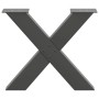 Patas para mesa de centro en forma de X 2 uds antracita acero de , Patas para mesas - Ref: Foro24-4012958, Precio: 90,21 €, D...
