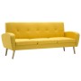 Sofá de 3 plazas de tela amarillo en Sofás | Comprar online en Foru.es