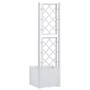 Arriate con enrejado y sistema de riego automático blanco de vidaXL, Maceteros y jardineras - Ref: Foro24-313963, Precio: 119...