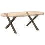 Patas de mesa centro forma X 2uds acero natural 70x(42-43) cm de , Patas para mesas - Ref: Foro24-4012907, Precio: 58,39 €, D...