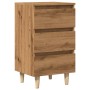 Mesita de noche madera de ingeniería roble artisan 40x35x69 cm de , Mesitas de noche - Ref: Foro24-856422, Precio: 74,67 €, D...