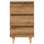 Mesita de noche madera de ingeniería roble artisan 40x35x69 cm de , Mesitas de noche - Ref: Foro24-856422, Precio: 74,67 €, D...