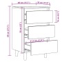 Mesita de noche madera de ingeniería roble artisan 40x35x69 cm de , Mesitas de noche - Ref: Foro24-856422, Precio: 74,67 €, D...