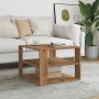 Mesa de centro madera ingeniería roble artesanal 58x58x40 cm de , Mesas de centro - Ref: Foro24-856497, Precio: 48,04 €, Desc...