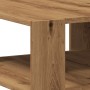 Mesa de centro madera ingeniería roble artesanal 58x58x40 cm de , Mesas de centro - Ref: Foro24-856497, Precio: 48,04 €, Desc...