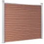 Panel de valla WPC marrón 180x146 cm de vidaXL, Paneles de vallas - Ref: Foro24-148980, Precio: 413,22 €, Descuento: %